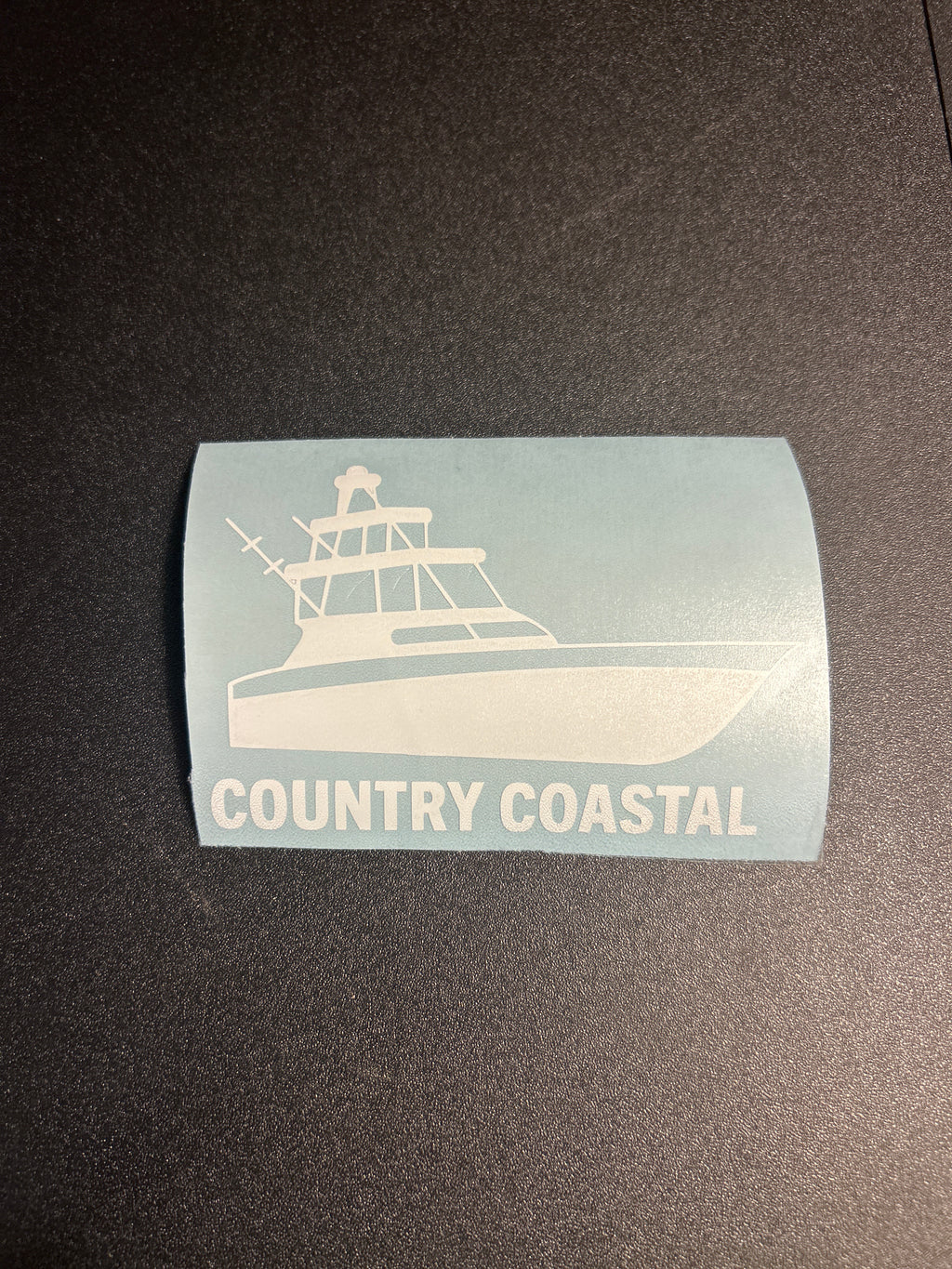 Country Coastal Boat Decal