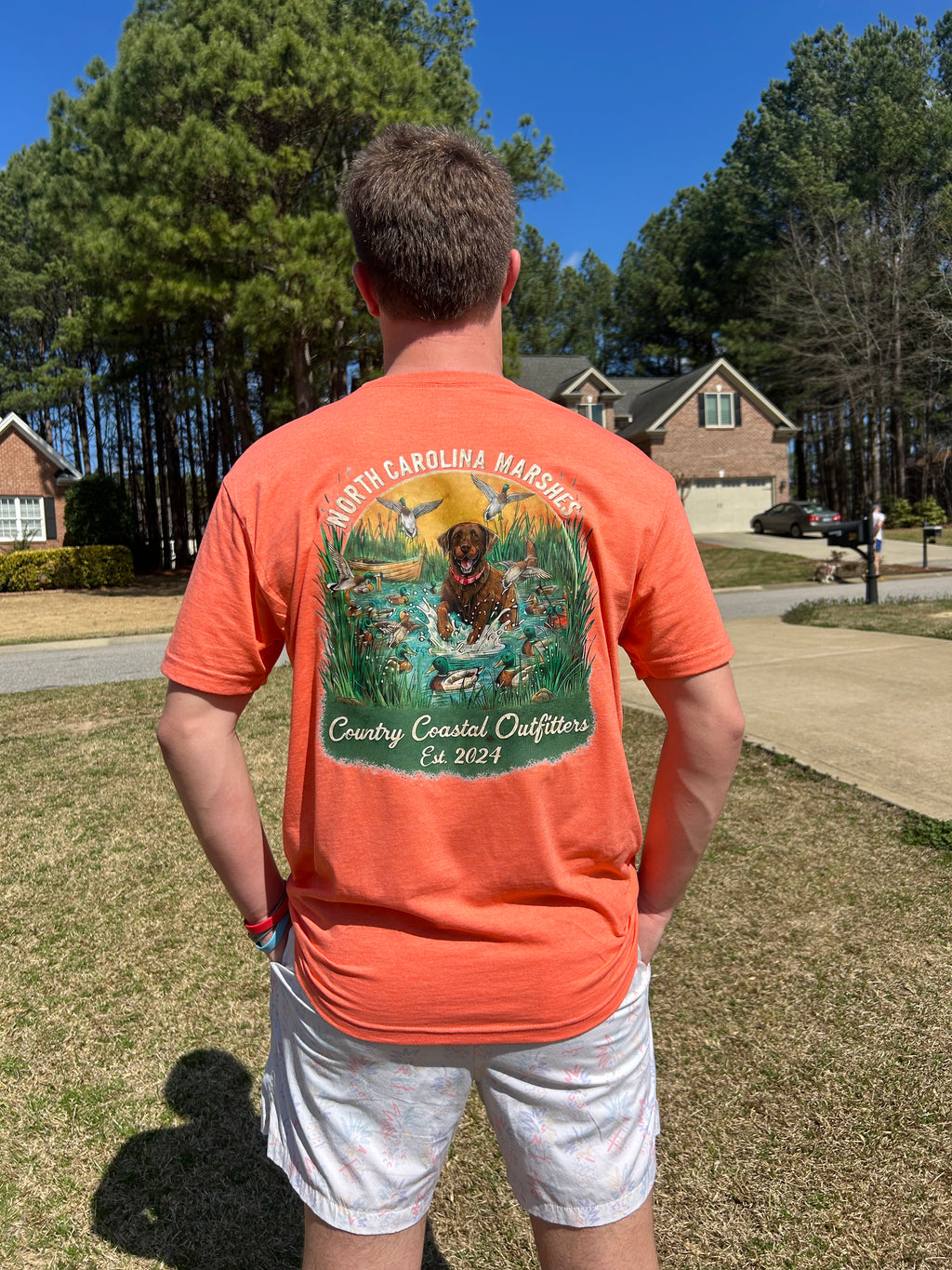 Dog in da marsh (Heather Orange)